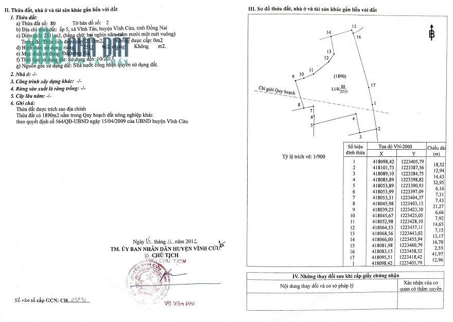 Sở Hữu Ngay Lô Đất Đẹp Tại huyện Vĩnh Cửu, tỉnh Đồng Nai.