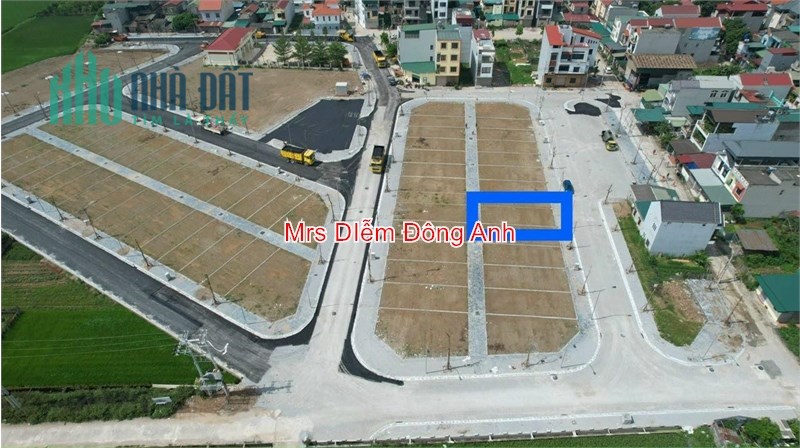 Giá 47 triệu, Mrs DIễm cần bán 90m đất đấu giá Dục Tú, Đông Anh gần đường dẫn cầu Tứ