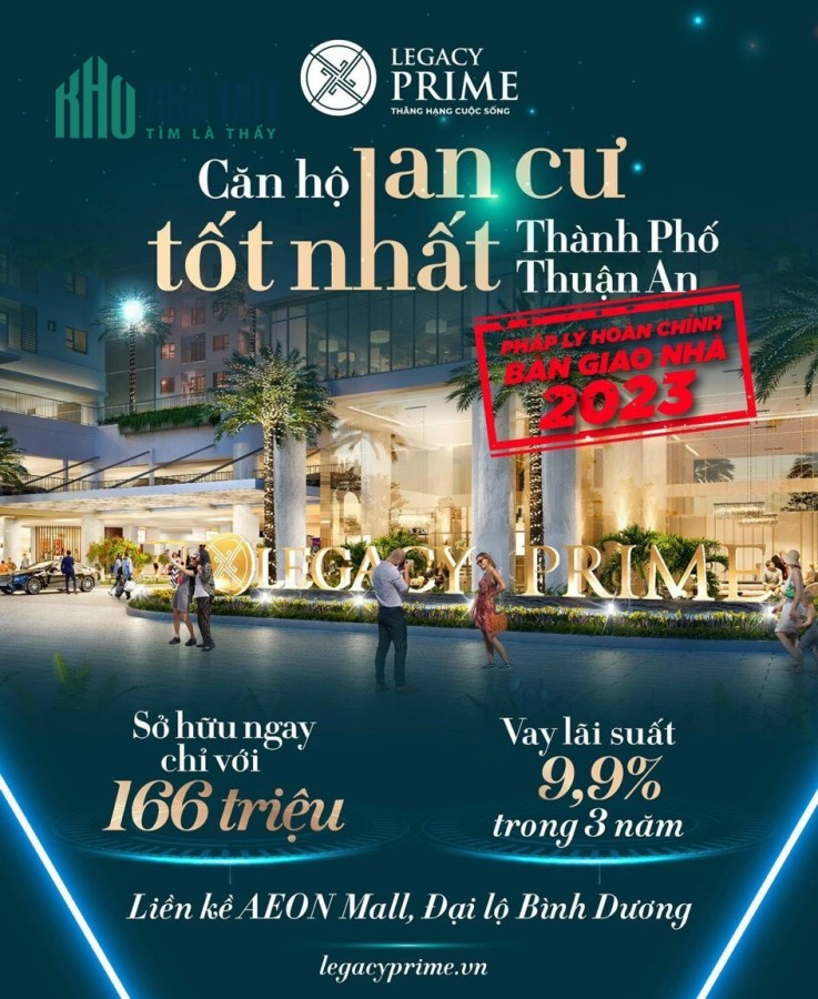 Căn hộ chung cư Bình Dương, thanh toán 15% nhận nhà, vay vốn LS ưu đãi 9.9%/năm