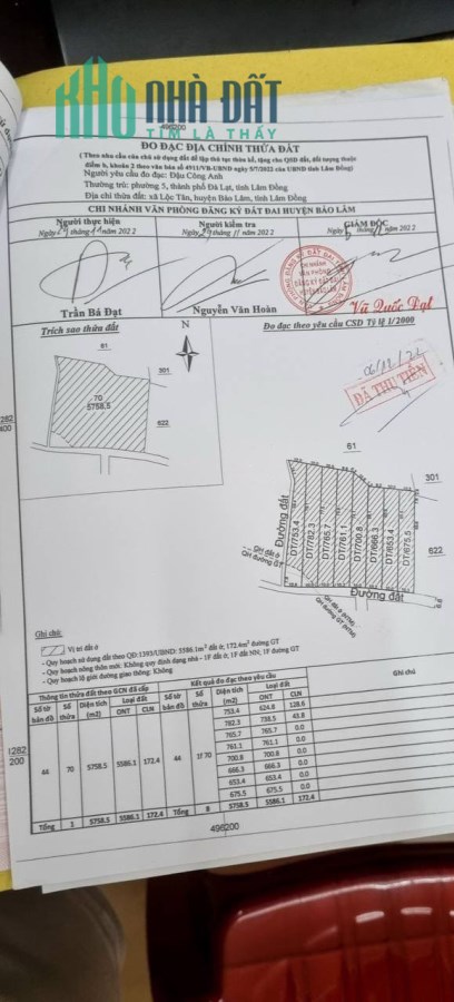 Đất thổ cư 4tr/m2