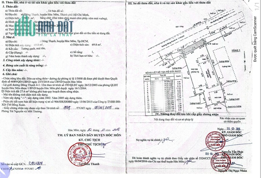 Bán nhà MT- ĐôngThạnh4-2- Hóc Môn