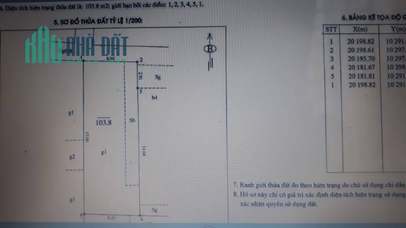 Cần bán gấp mảnh đất ở Mỹ Đình, Nam Từ Liêm 104m, sổ đỏ chính chủ, giá chào 9 tỷ 7 có thương lượng.