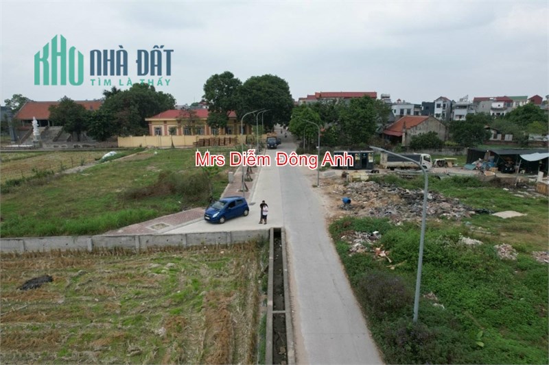 Nhỉnh 2 tỷ, Mrs Diễm cần bán 110m đất đấu giá trung tâm Hà Lâm, Thụy Lâm, Đông Anh.