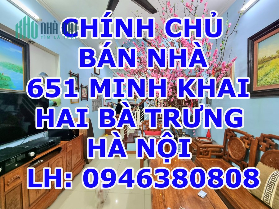 Bán nhà quận Hai Bà Trưng, ngõ 651 Minh khai, thành phố Hà Nội