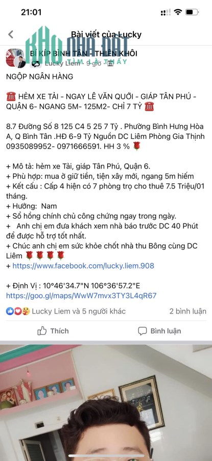 Bán nhà C4 đường số 8, BHHA, hẻm xe tải, 125m2 chỉ 7 tỷ