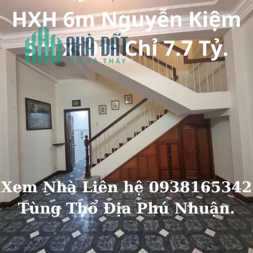 Bán Nhà HXH 6m Nguyễn Kiệm 50m2 5PN  Ngang 5m Chỉ 7.7 Tỷ P4 Phú Nhuận.