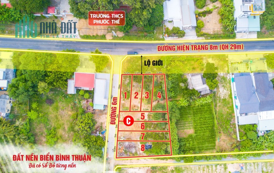 Bán đất biển Bình thuận, 200m2 full thổ cư giá chỉ 1,2 TỶ bao thủ tục