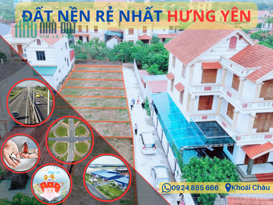 Cơ hội đầu tư đất nền tốt nhất đầu năm nay, giá rẻ nhất thị trường Hưng Yên.