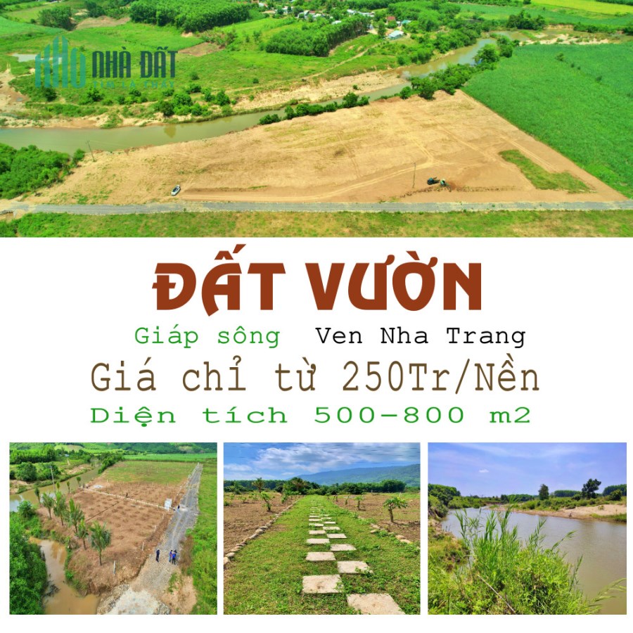 🔥 Đất Vườn Giáp Sông Khánh Vĩnh - Khánh Hòa Chỉ 249tr/nền