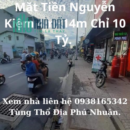 Bán Nhà mặt tiền Nguyễn Kiệm P4 Phú Nhuận 4m x 14m Chỉ 10 tỷ.